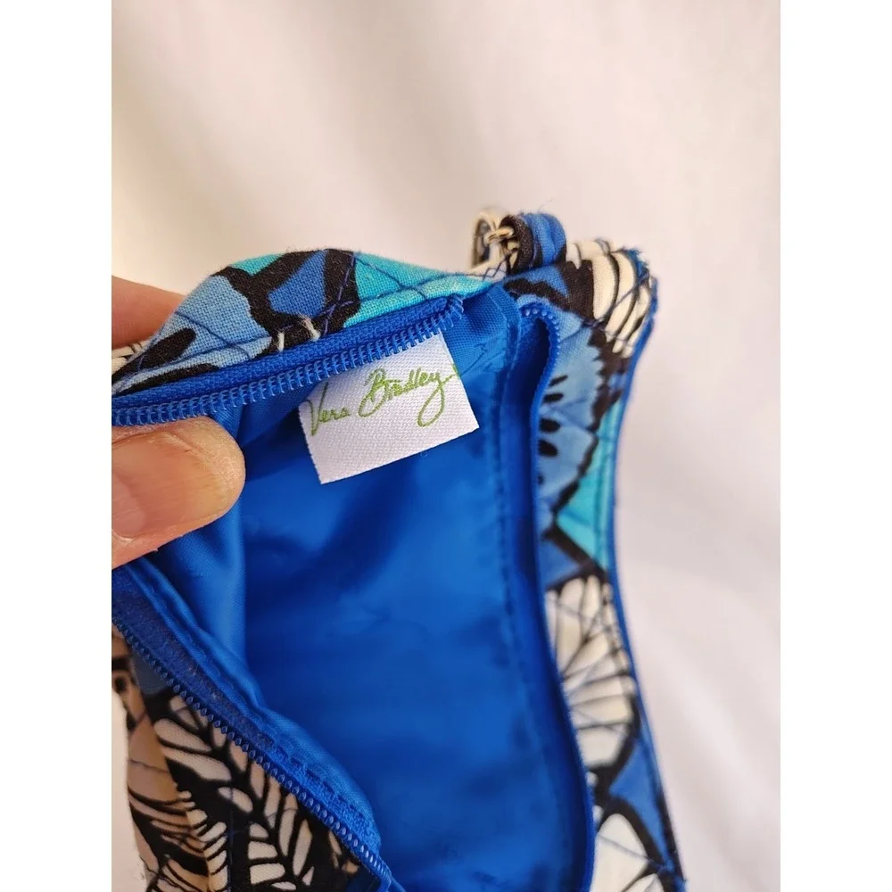 Vera Bradley Women's Wallet‎ Floral Bursts Blue ID Credit card holder Travel